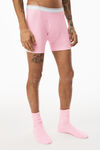 alexander wang 罗纹平纹布平角内裤 light pink