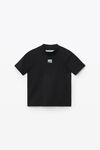 alexander wang 徽标贴饰紧身针织半高领上衣 black