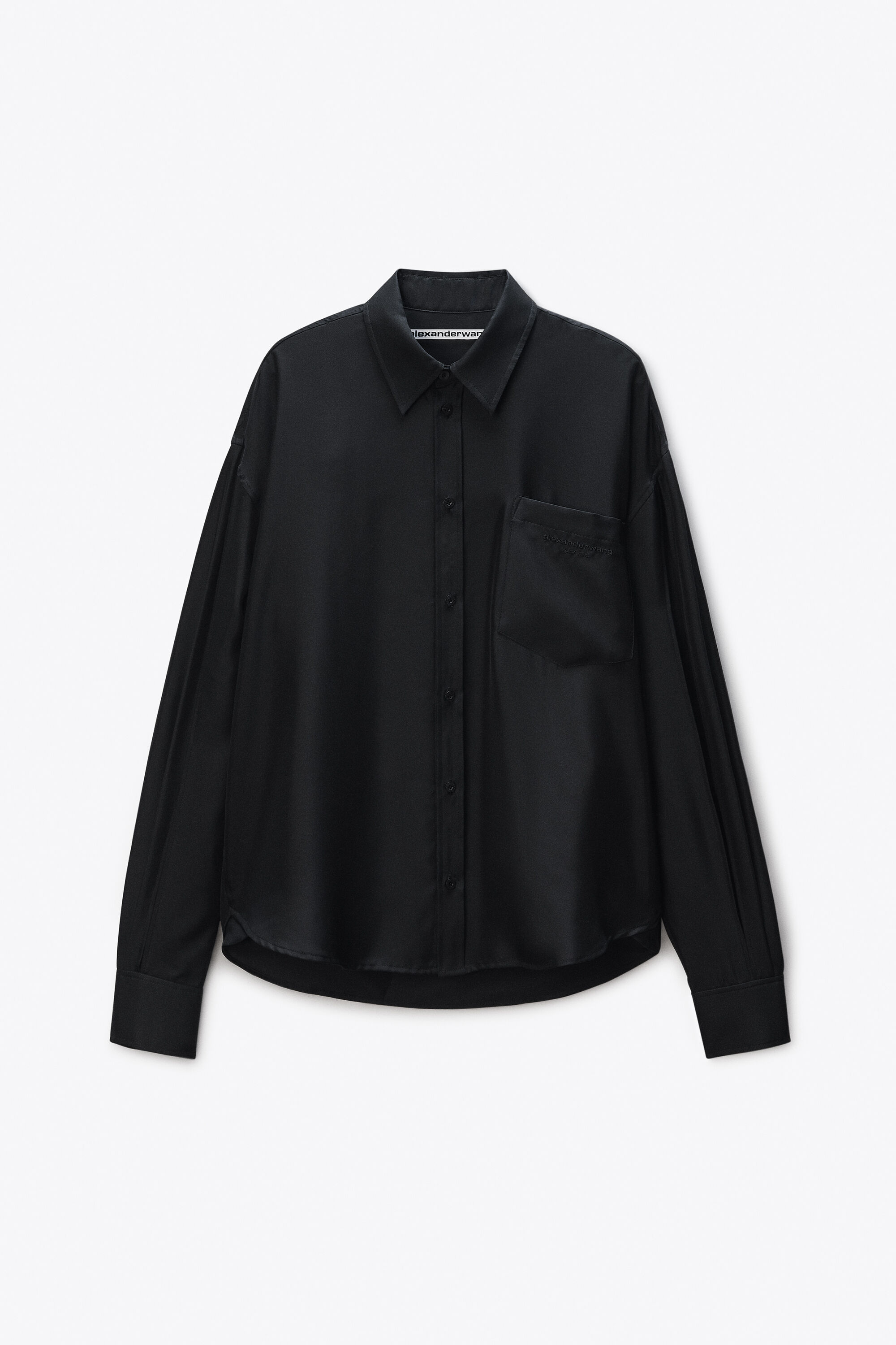Tシャツ・カットソー ALEXANDER WANG Women Tunic Tops 1KC1251094 001 Black Ruched Pullover in BLACK | alexanderwang®