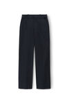 alexander wang straight leg pant in cotton twill black