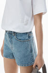 Alexander Wang white puff logo tee in cotton jersey