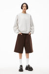 alexander wang 密绒圆领套头衫 vintage heather grey