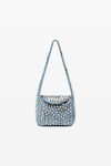 alexander wang spike small hobo bag in studded leather vintage medium indigo
