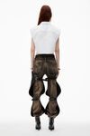 Alexander Wang white cropped sleeveless button-up shirt in cotton
