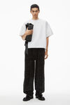 Alexander Wang white puffed logo oversize tee in cotton