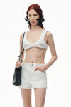 Alexander Wang vintage white ハイライズ デニムショーティー