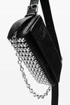 Alexander Wang black black leather ricco medium flap bag