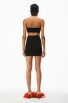 alexander wang 粘胶纤维针织徽标吊带连衣裙 black