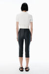 Alexander Wang soft white weißer cardigan mit logostickerei