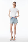 Alexander Wang white crystal dégradé logo cotton baby tee