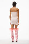alexander wang 密织粘胶镂空迷你连衣裙  blushing bride