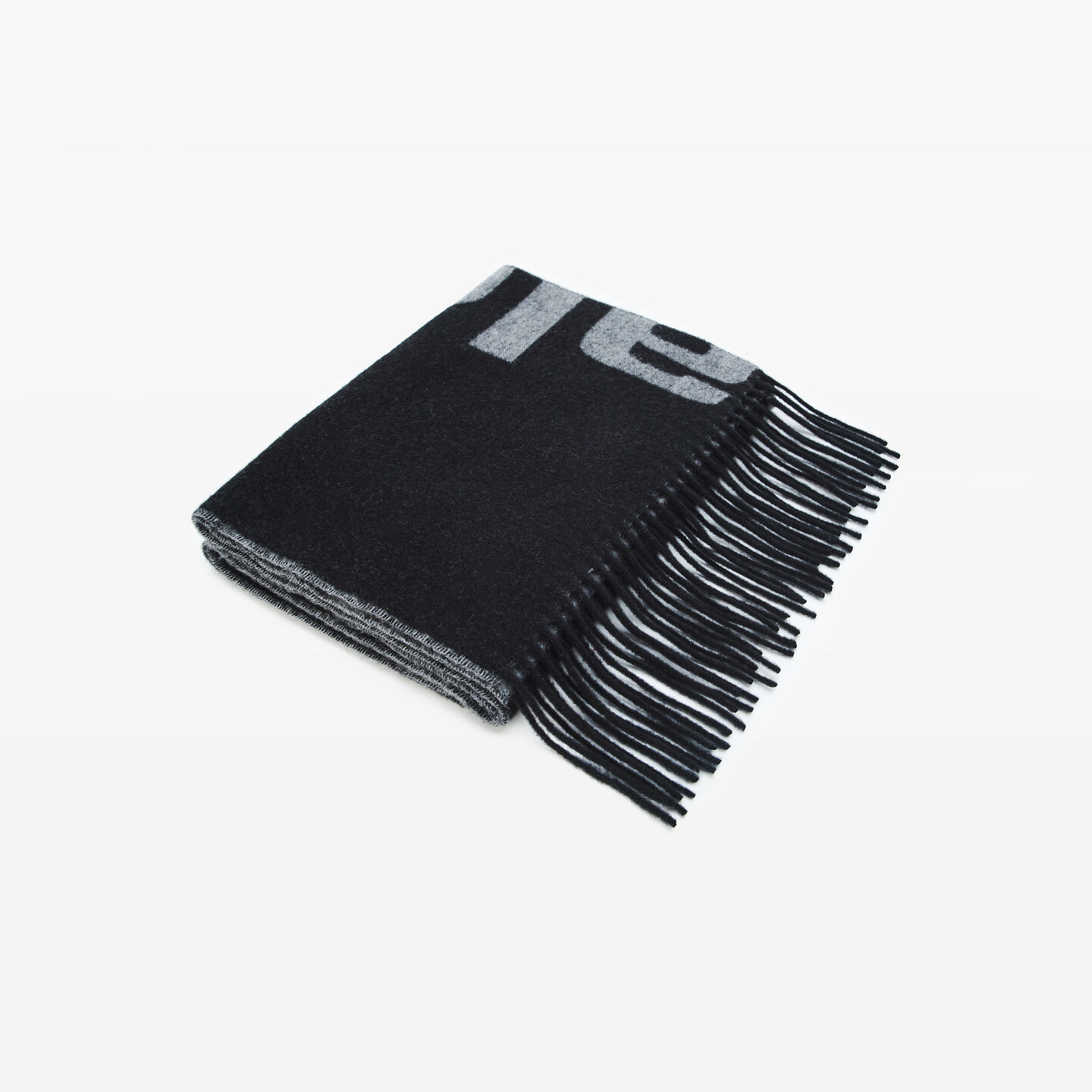 Alexander Wang Logo Jacquard Scarf In Wool Cashmere In Multi