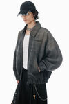 Alexander Wang vintage black ブラック レザー トロンプルイユ ジャケット