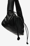 alexander wang ryan 软皮革发泡彩胶小号包袋 black