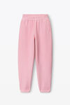 alexander wang 毛圈布发泡彩胶徽标运动裤 soft candy pink