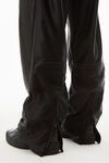 alexander wang 光泽罗缎平纹针织运动长裤 black