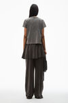 Alexander Wang washed cedar blade logo-embossed tee in cotton