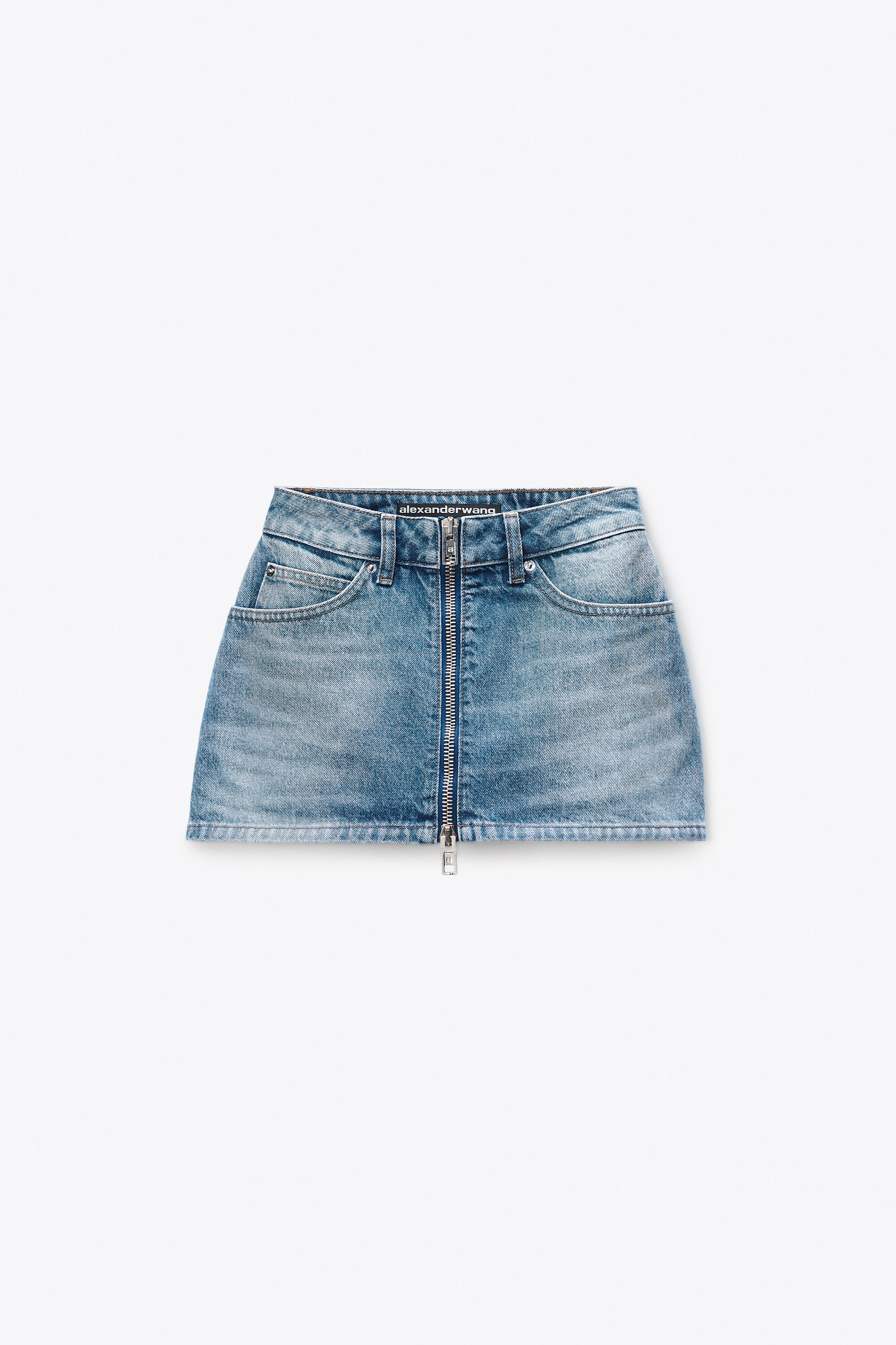 alexanderwang アレキサンダーワング ジップフロント ミニ スコート