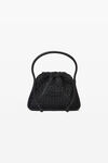 Alexander Wang black ryan small bag in crystal hotfix