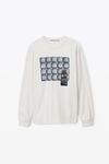 alexander wang long sleeve tune in tee gunsmoke