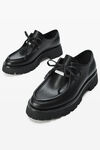 Alexander Wang black colt lace-up loafer in leather