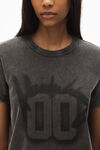 Alexander Wang charcoal 00 图案装饰棉质环领 t 恤