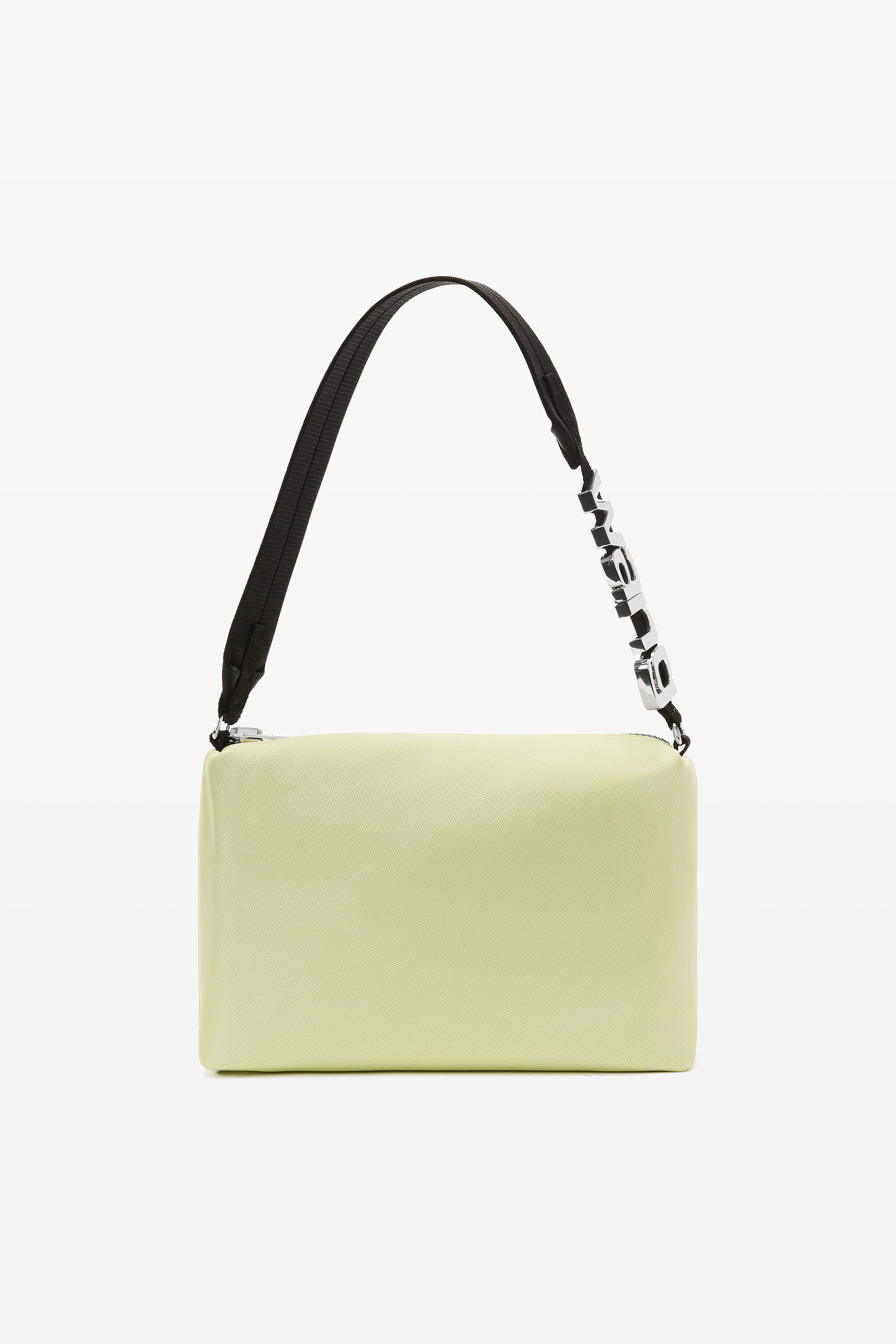 alexanderwang HEIRESS SPORT SHOULDER BAG IN NYLON PALE LIME YELLOW ...