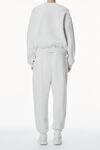 Alexander Wang dirty white 徽标装饰棉质毛圈布运动裤