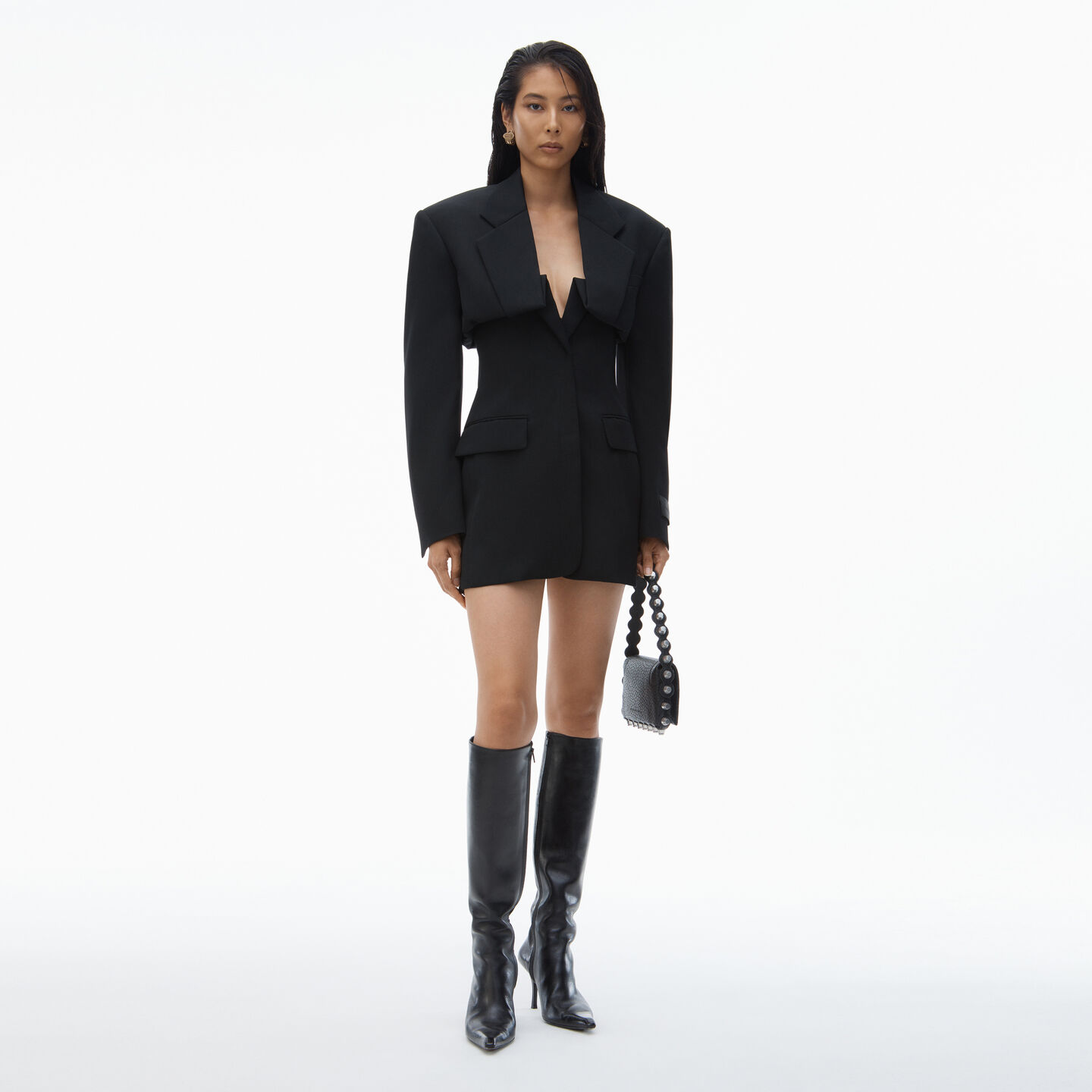 Alexander Wang Pre-styled Romper In Black