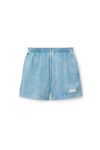 Alexander Wang washed blue relaxed-fit shorts in heavy cotton jersey