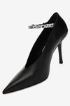 alexander wang delphine 皮革脚踝系带高跟鞋 black