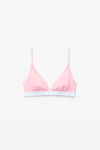 alexander wang reggiseno a triangolo in jersey a coste light pink