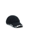 Schwarze Baseballkappe mit Graffiti-Logo