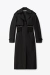 alexander wang 棉质精裁徽标风衣 black