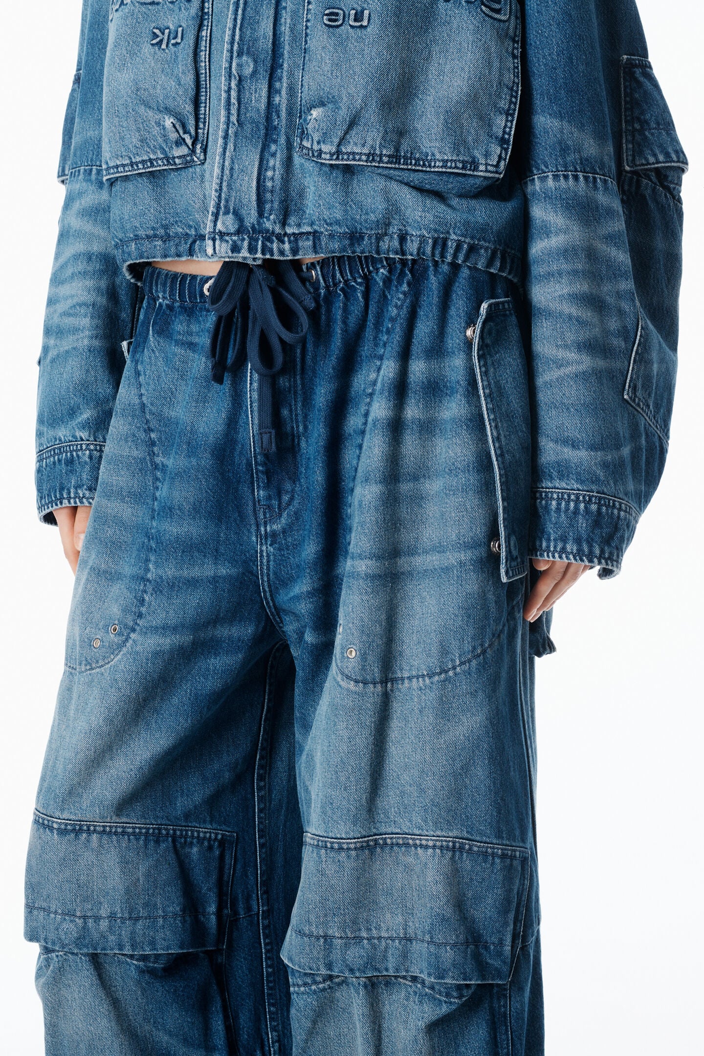 Alexander Wang Oversized Low-rise Cargo Jeans