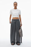 Alexander Wang white t-shirt pull court avec logo