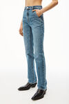 FLY HIGH-RISE STACKED JEAN IN DENIM