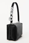 alexander wang heiress medium pouch in satin black