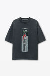 Alexander Wang washed black unisex battery logo-print graphic t-shirt