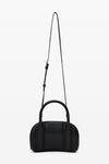 alexander wang roc small bag in lamb napa black