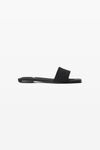 Alexander Wang grey aged vy slide sandal in denim