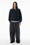 Alexander Wang charcoal charcoal wool-blend henley pullover