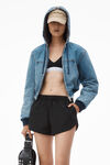 Alexander Wang black ナイロン マラソンショーツ