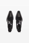 alexander wang 时尚光滑皮革踝靴 black