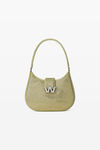 alexander wang w legacy 水晶缎面小号流浪包  lemon drop