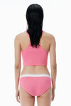 Alexander Wang lotus pink 粉色经典罗纹棉工字背心