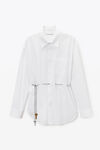 Alexander Wang white white button up shirt with hardware