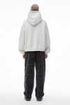 Alexander Wang vintage heather grey unisex hoodie in dense fleece