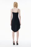 Alexander Wang black black wool mohair tucked hem dress