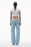 Alexander Wang vintage faded indigo ez mid-rise straight-leg jeans